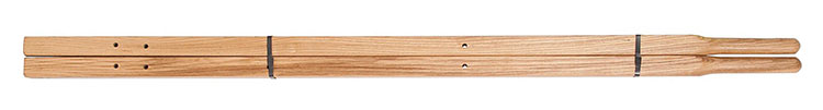 A standard set of wheelbarrow handles