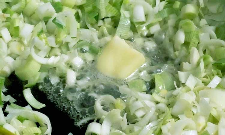 Wilting leeks