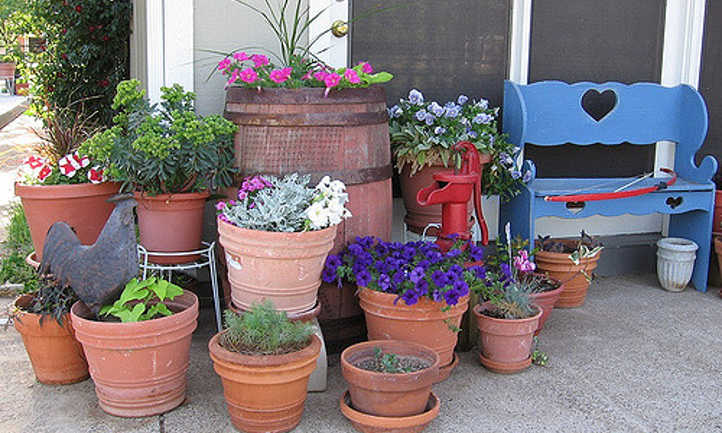Heavy container garden