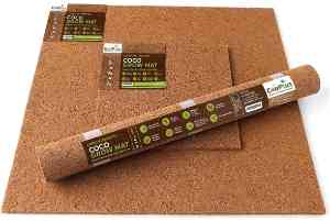 Coconut Mat Compost Cover Mat KOET Garden Coconut Mat,Coir Weed Protection Mat Winter Protection Mat Plant Protection Mat