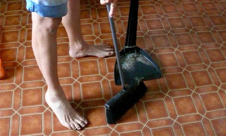 Broom and dustpan