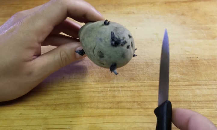 Counting eyes on potato